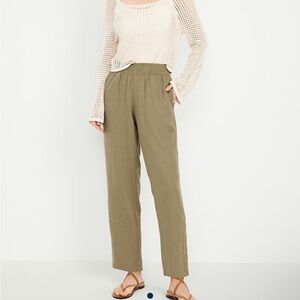 Women’s Old Navy High-waisted Linen-blend Straight Pants